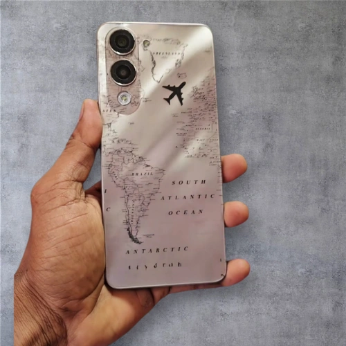 3D Travel Design Matte Transparent Mobile Skin