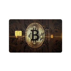 Bitcoin Dark Card Skin